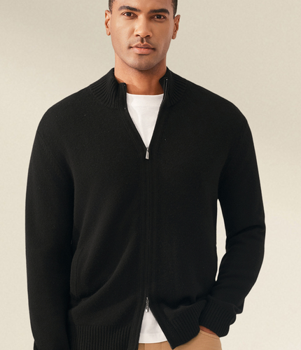 Le Cardigan Zippé Cachemire Taluna