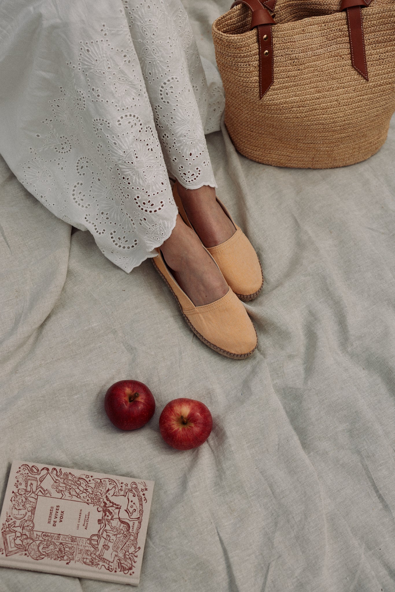 espadrille femme jaune