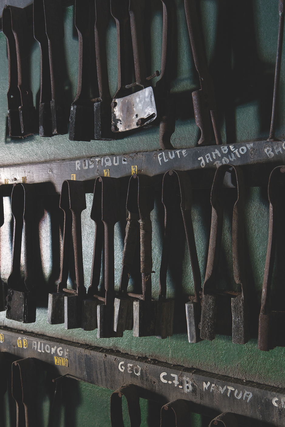 Outils de verrier compas artisan savoir-faire